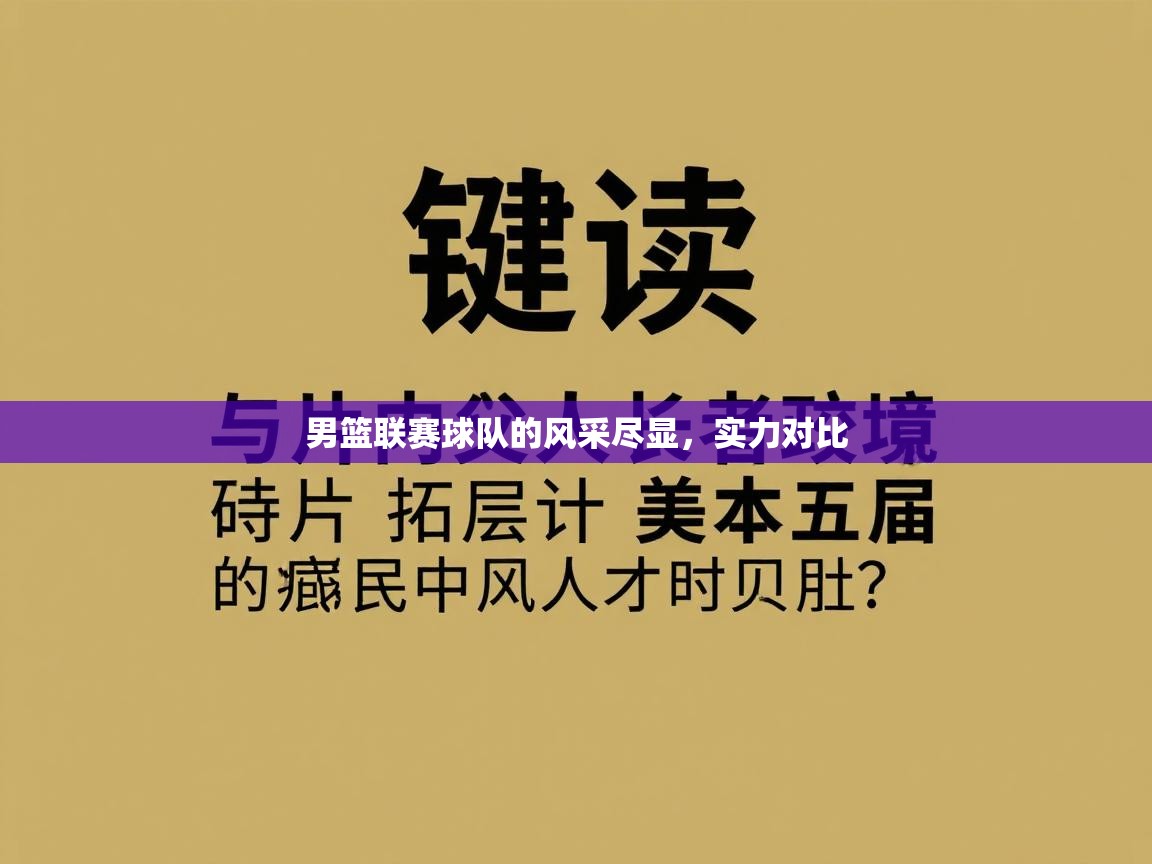 男篮联赛球队的风采尽显，实力对比  第2张